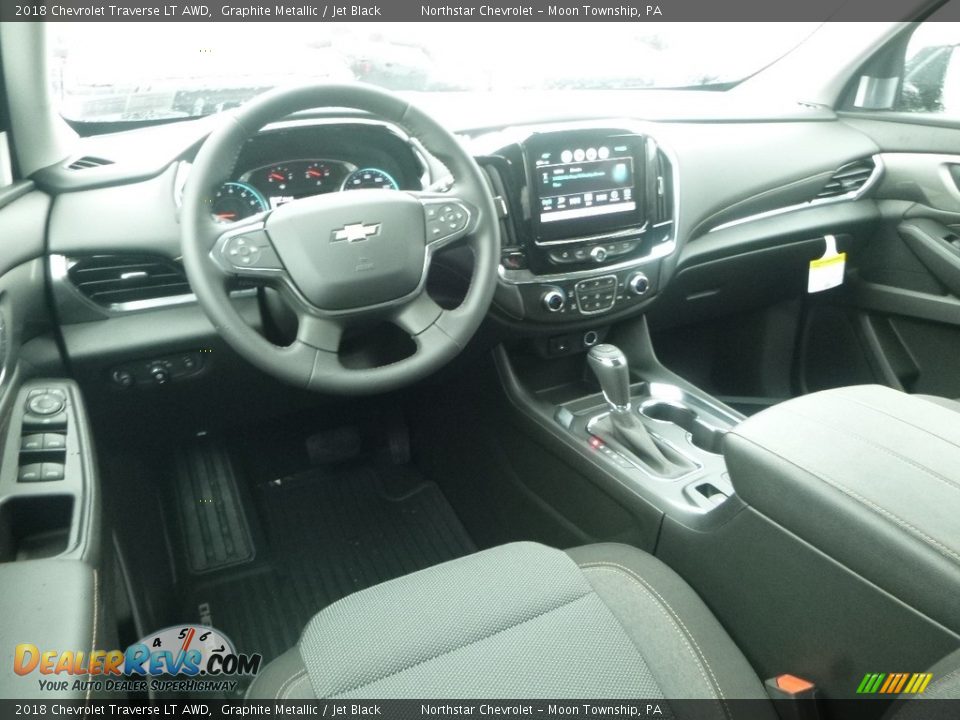 2018 Chevrolet Traverse LT AWD Graphite Metallic / Jet Black Photo #14