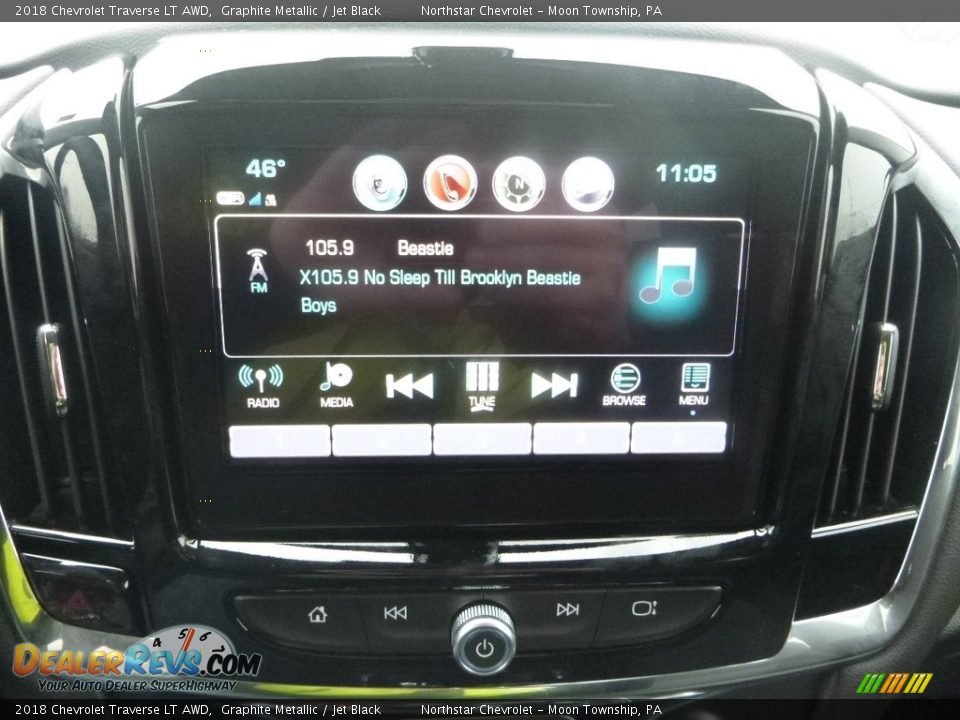 2018 Chevrolet Traverse LT AWD Graphite Metallic / Jet Black Photo #18
