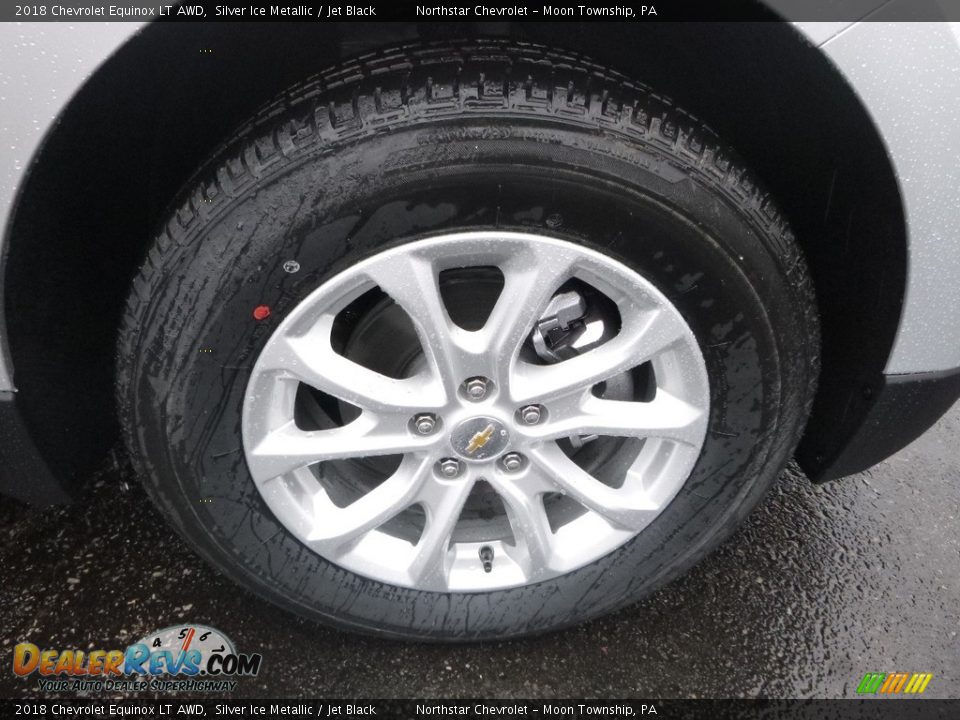 2018 Chevrolet Equinox LT AWD Silver Ice Metallic / Jet Black Photo #9