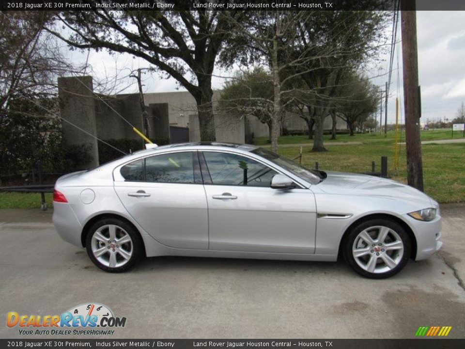 2018 Jaguar XE 30t Premium Indus Silver Metallic / Ebony Photo #6