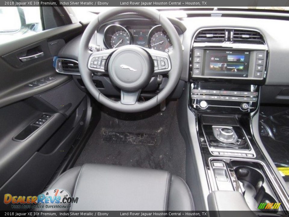 2018 Jaguar XE 30t Premium Indus Silver Metallic / Ebony Photo #14