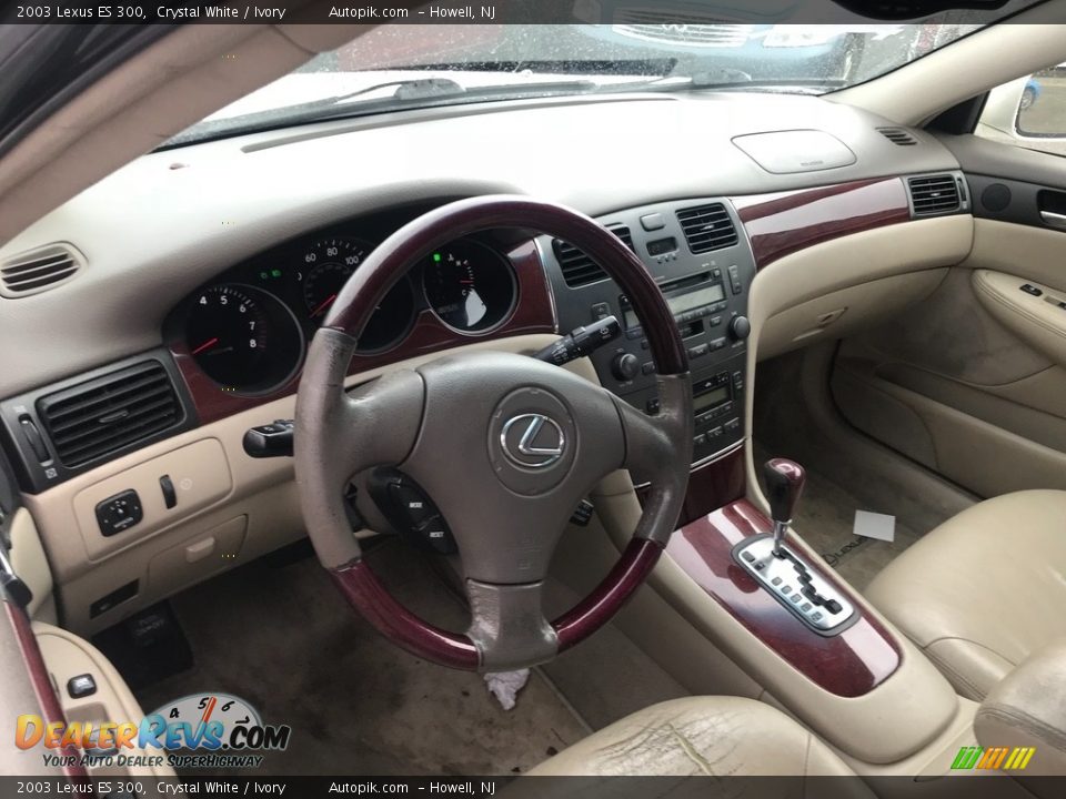 2003 Lexus ES 300 Crystal White / Ivory Photo #12