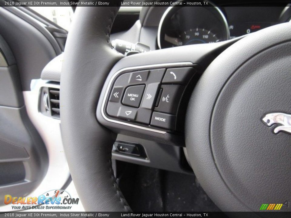 2018 Jaguar XE 30t Premium Indus Silver Metallic / Ebony Photo #28