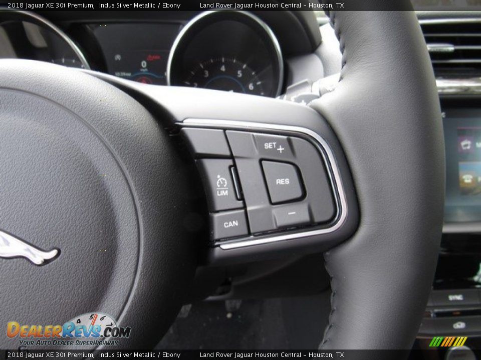 2018 Jaguar XE 30t Premium Indus Silver Metallic / Ebony Photo #29