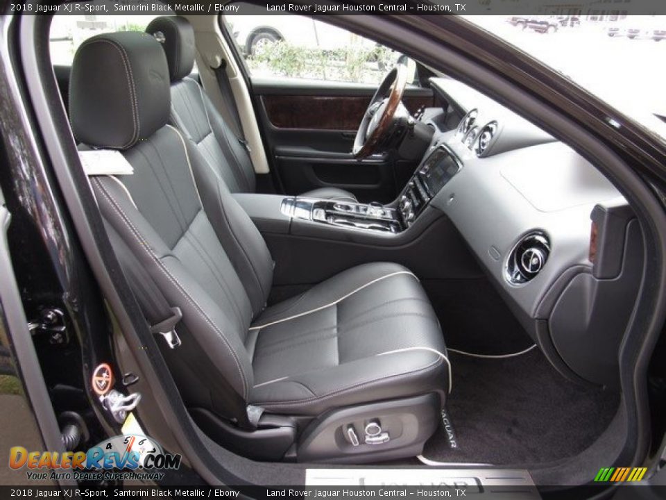 2018 Jaguar XJ R-Sport Santorini Black Metallic / Ebony Photo #5