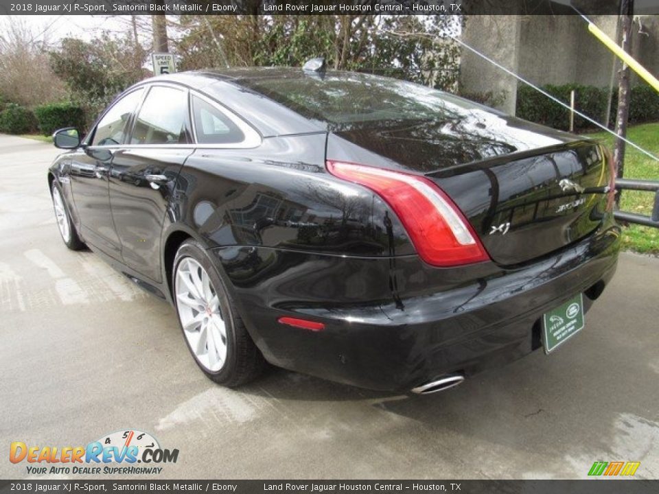 2018 Jaguar XJ R-Sport Santorini Black Metallic / Ebony Photo #12