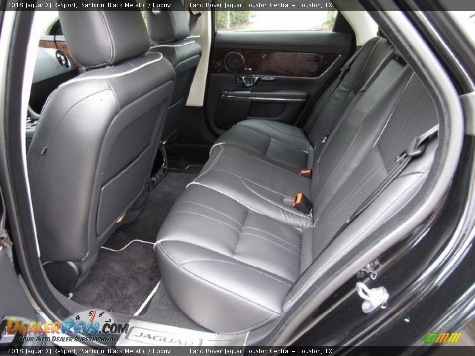 2018 Jaguar XJ R-Sport Santorini Black Metallic / Ebony Photo #13