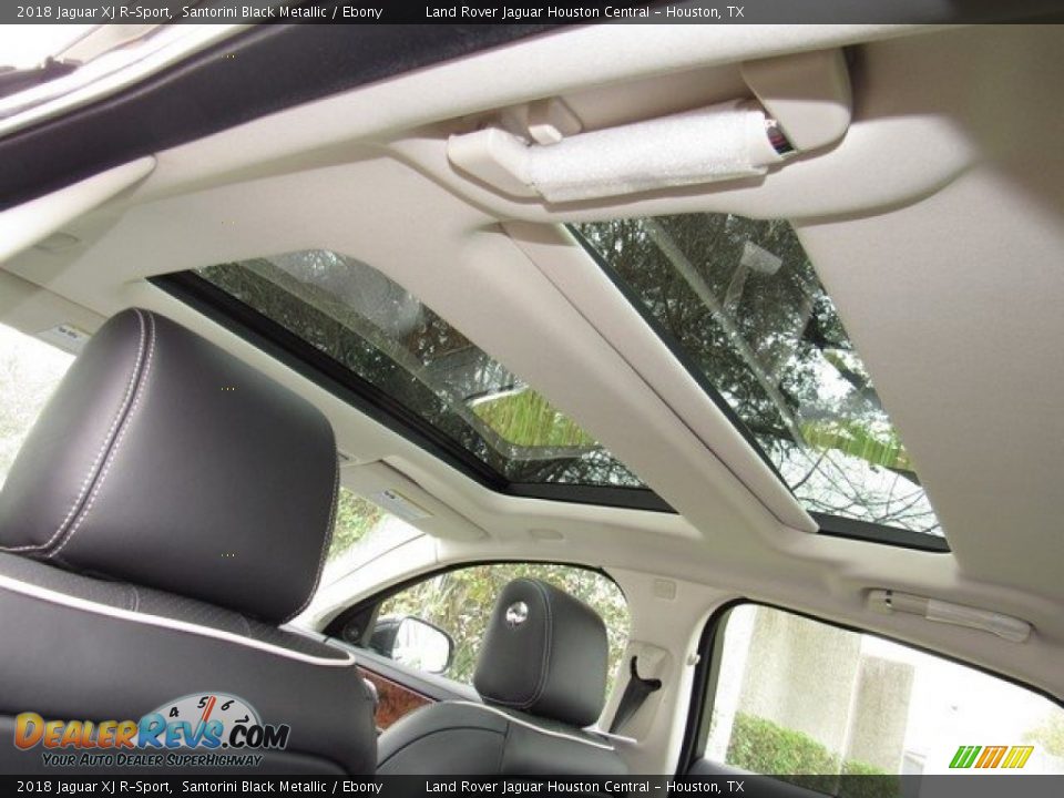 2018 Jaguar XJ R-Sport Santorini Black Metallic / Ebony Photo #17