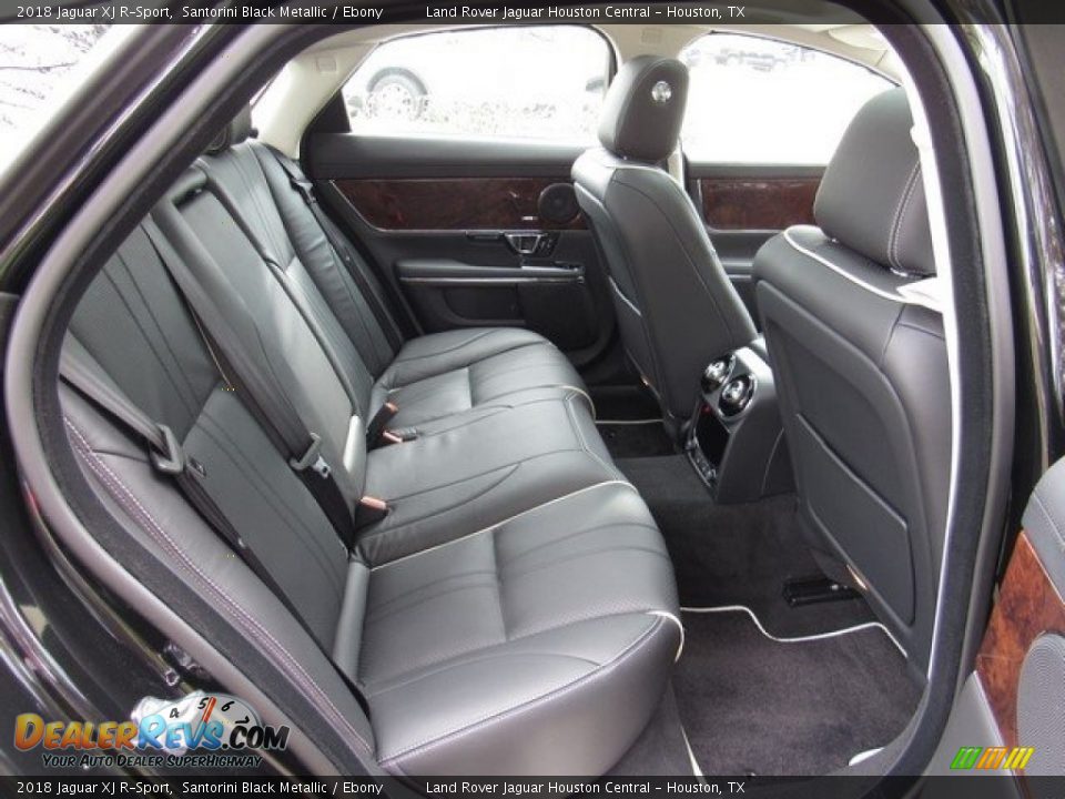 2018 Jaguar XJ R-Sport Santorini Black Metallic / Ebony Photo #19