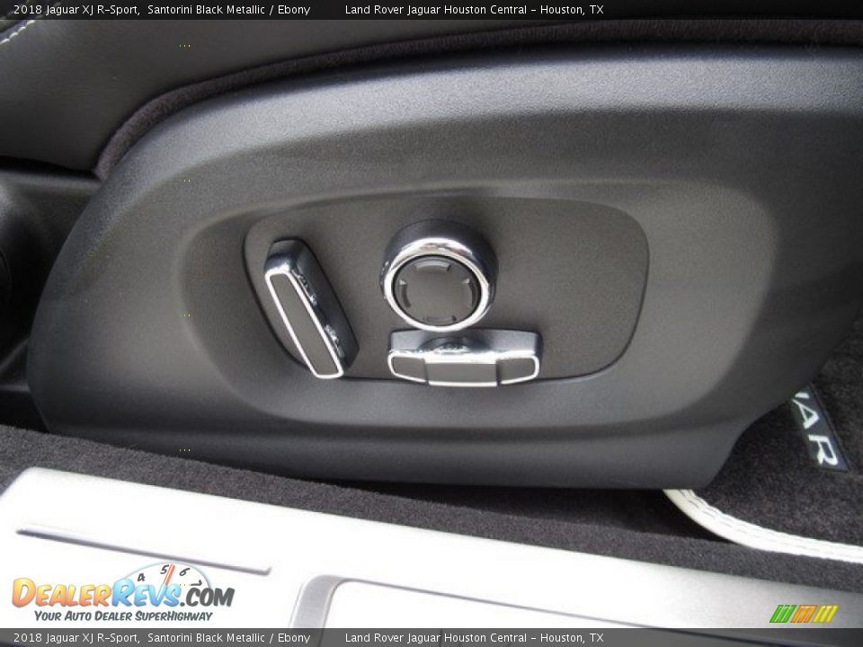 2018 Jaguar XJ R-Sport Santorini Black Metallic / Ebony Photo #20