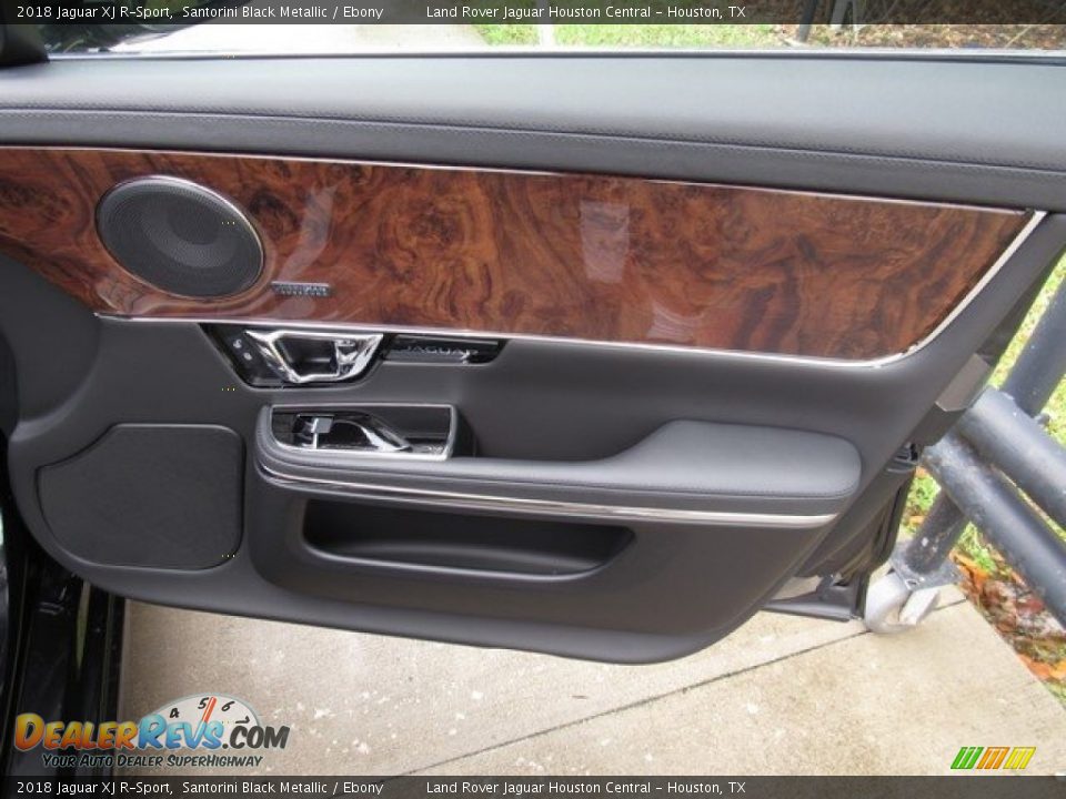 2018 Jaguar XJ R-Sport Santorini Black Metallic / Ebony Photo #21