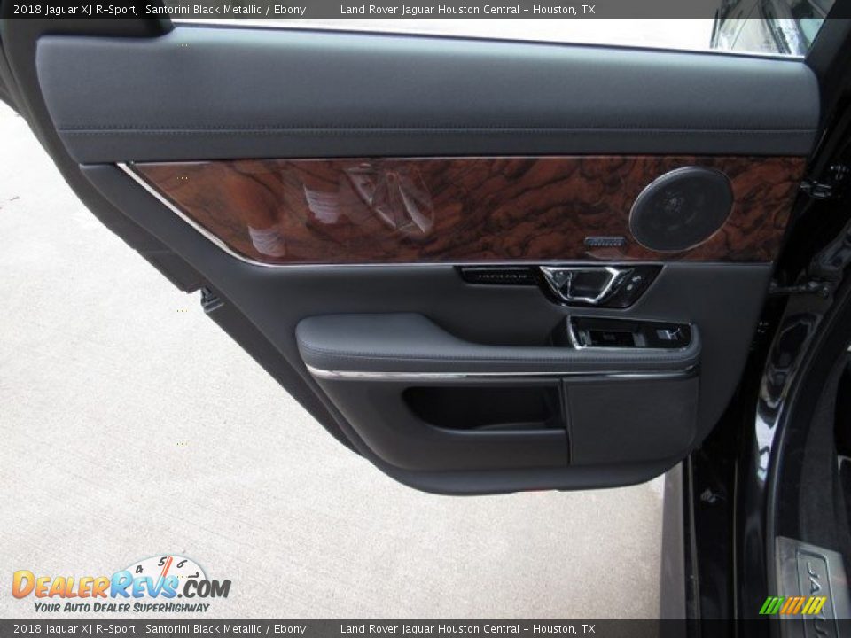 2018 Jaguar XJ R-Sport Santorini Black Metallic / Ebony Photo #23