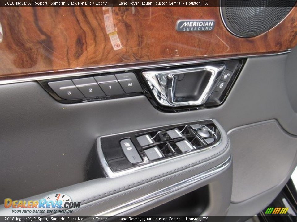 2018 Jaguar XJ R-Sport Santorini Black Metallic / Ebony Photo #25