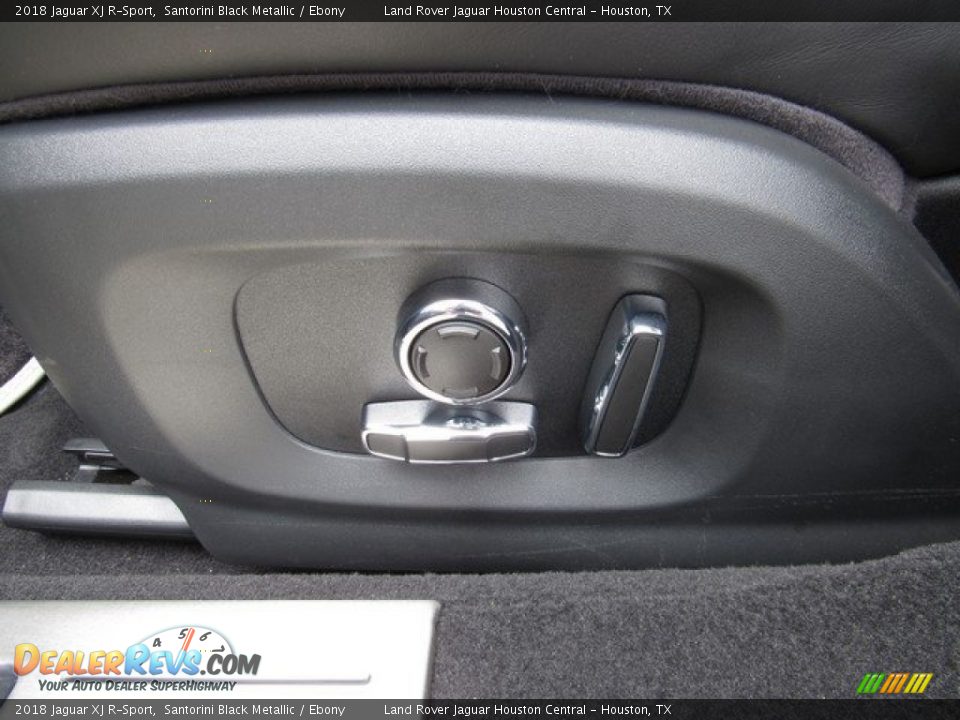 2018 Jaguar XJ R-Sport Santorini Black Metallic / Ebony Photo #26