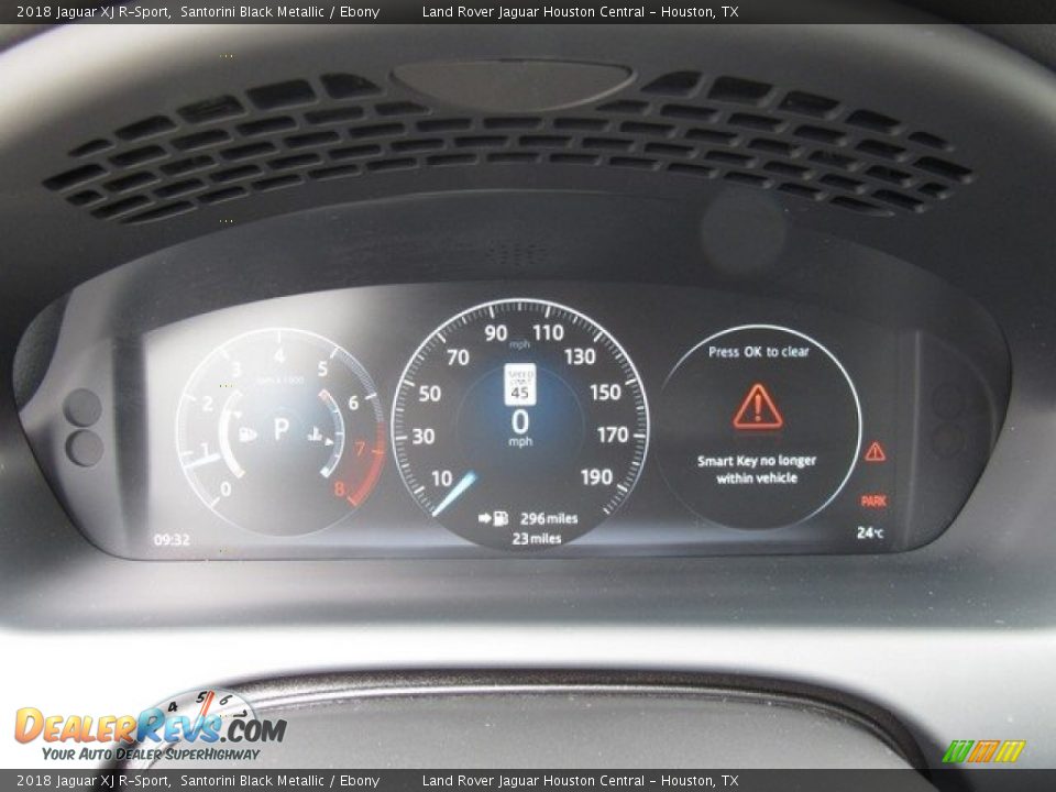 2018 Jaguar XJ R-Sport Santorini Black Metallic / Ebony Photo #30