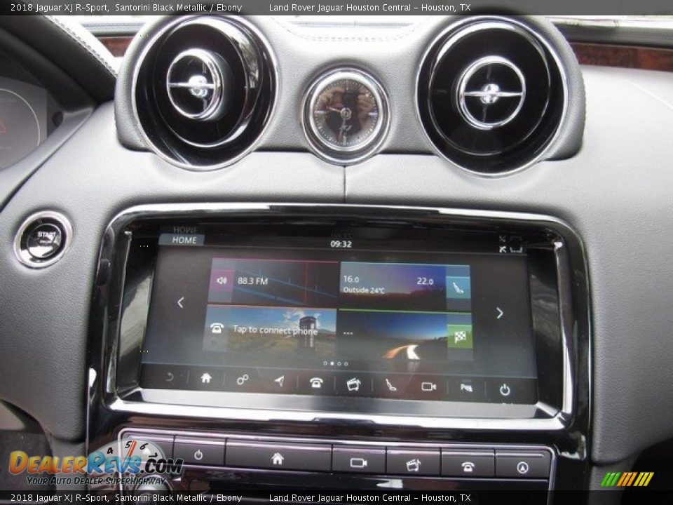 2018 Jaguar XJ R-Sport Santorini Black Metallic / Ebony Photo #31