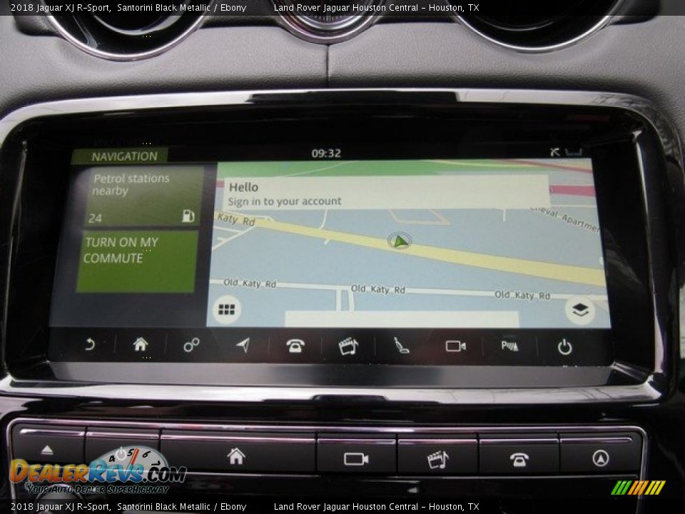 2018 Jaguar XJ R-Sport Santorini Black Metallic / Ebony Photo #32