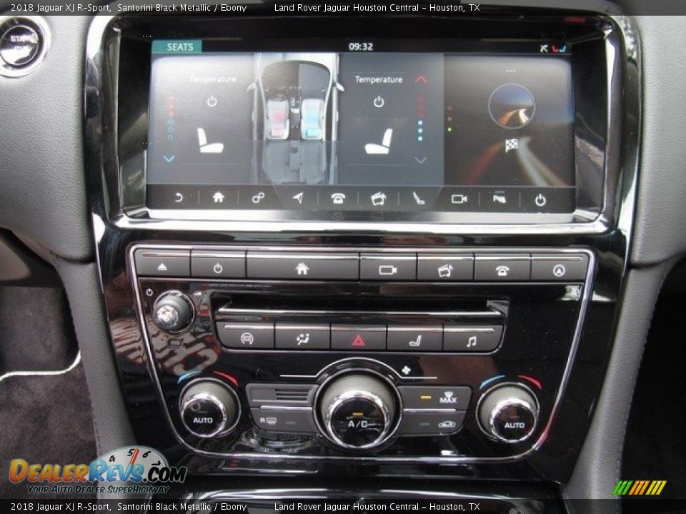 2018 Jaguar XJ R-Sport Santorini Black Metallic / Ebony Photo #34