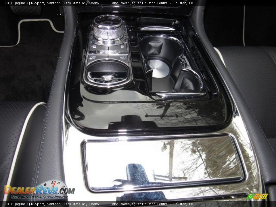 2018 Jaguar XJ R-Sport Santorini Black Metallic / Ebony Photo #35