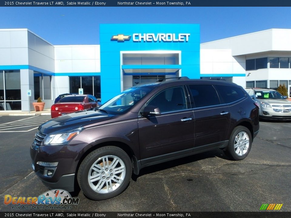 2015 Chevrolet Traverse LT AWD Sable Metallic / Ebony Photo #1
