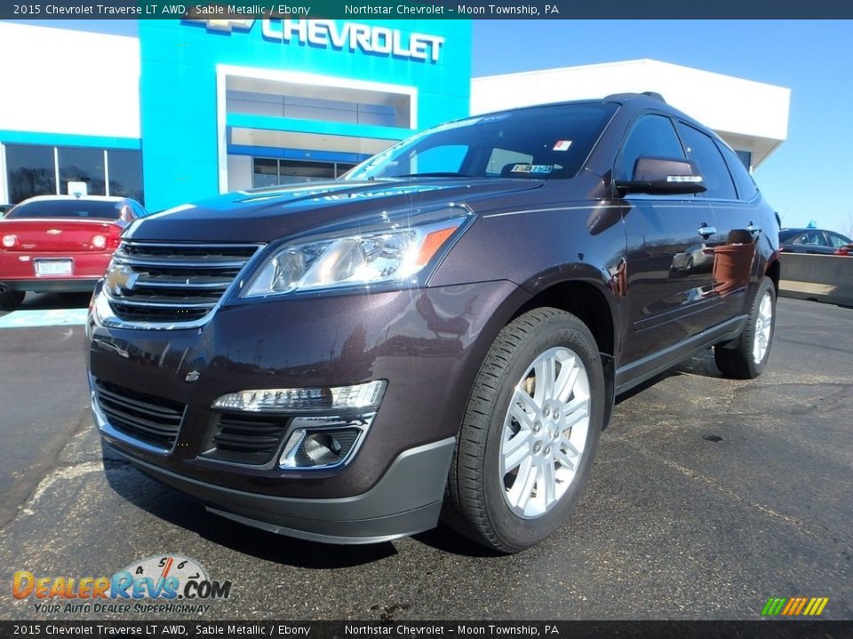 2015 Chevrolet Traverse LT AWD Sable Metallic / Ebony Photo #2