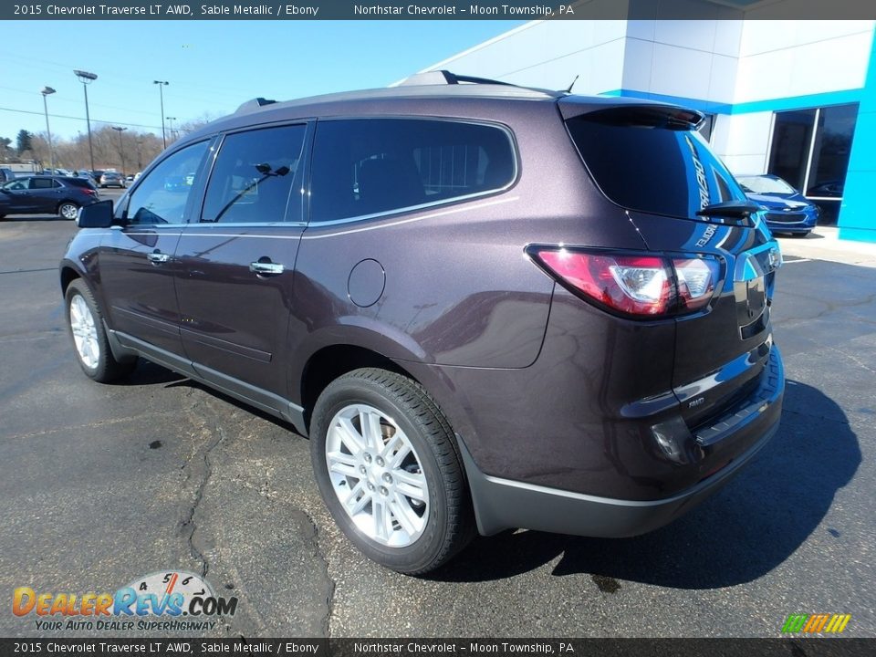 2015 Chevrolet Traverse LT AWD Sable Metallic / Ebony Photo #4