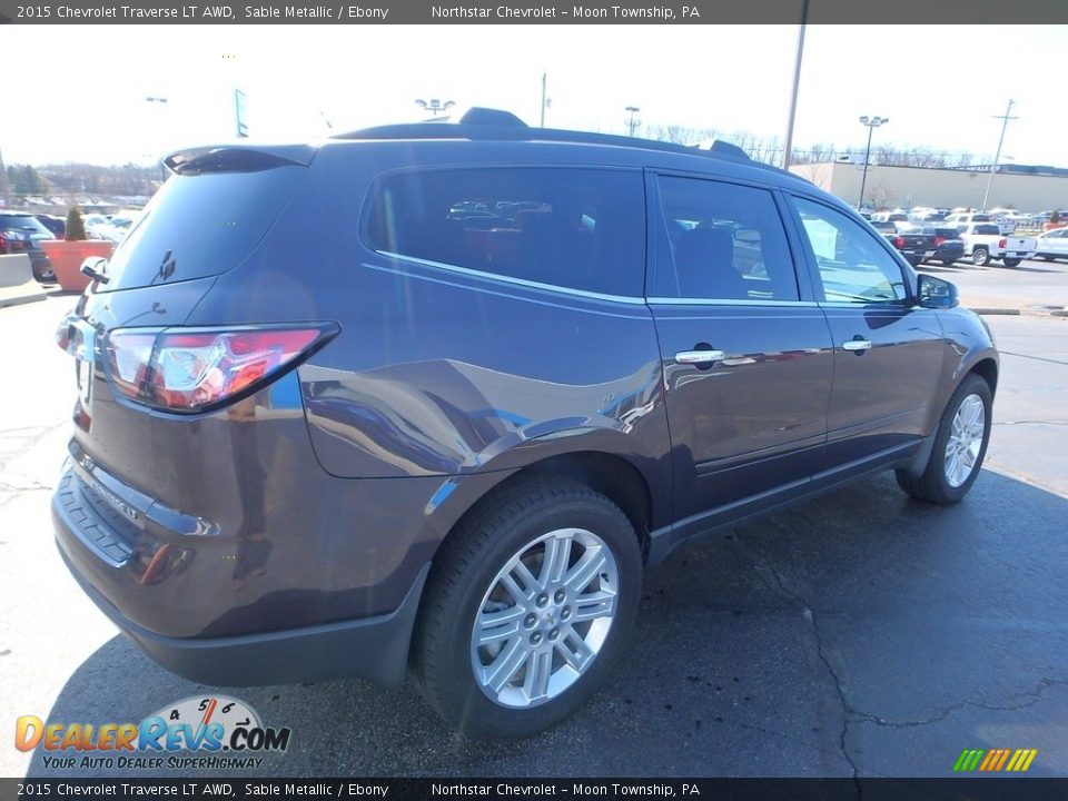 2015 Chevrolet Traverse LT AWD Sable Metallic / Ebony Photo #8