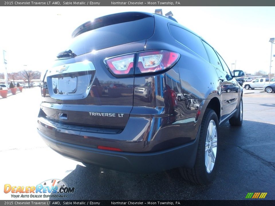 2015 Chevrolet Traverse LT AWD Sable Metallic / Ebony Photo #9