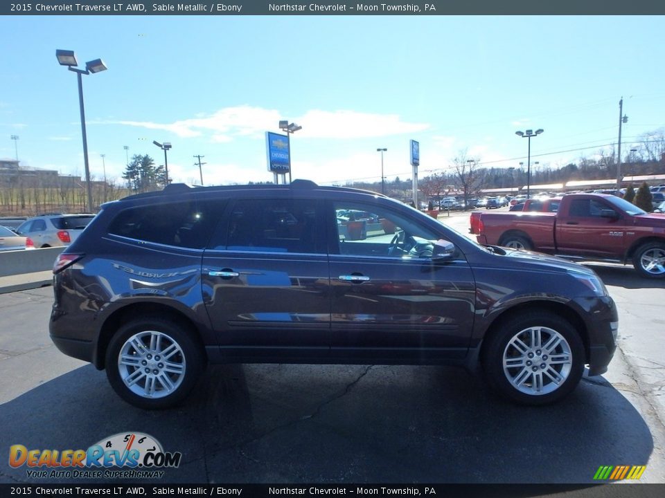 2015 Chevrolet Traverse LT AWD Sable Metallic / Ebony Photo #10