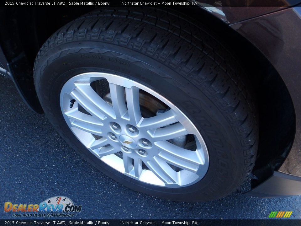 2015 Chevrolet Traverse LT AWD Sable Metallic / Ebony Photo #14