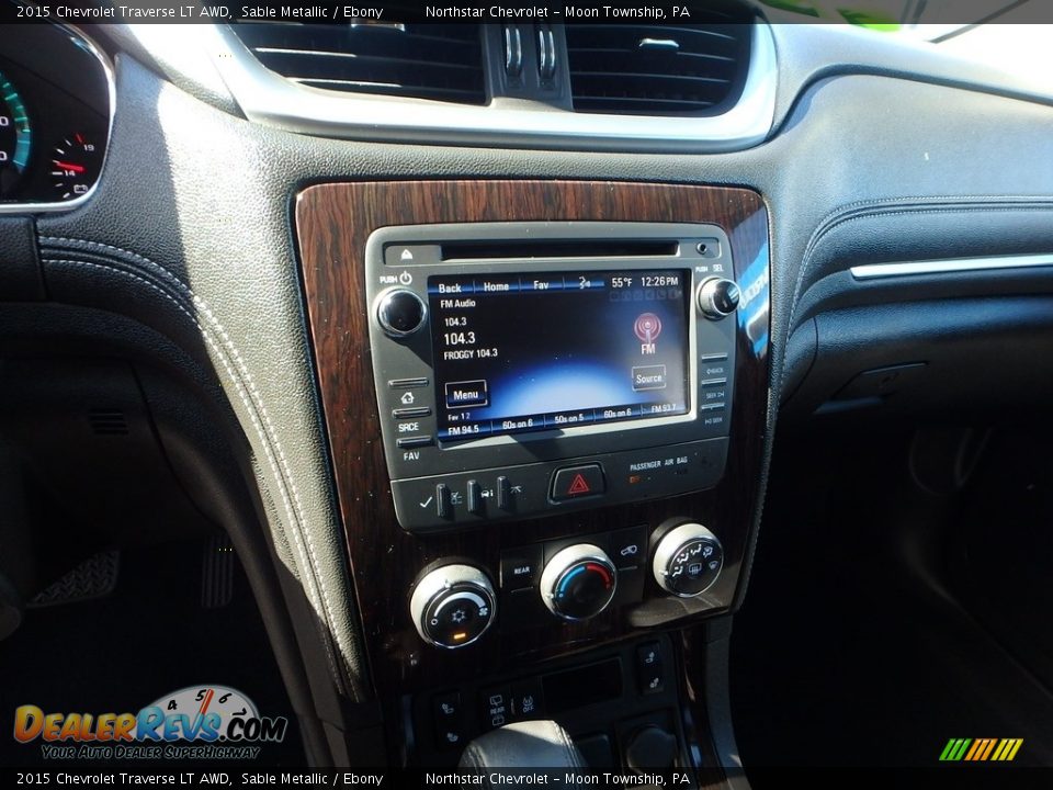 2015 Chevrolet Traverse LT AWD Sable Metallic / Ebony Photo #27