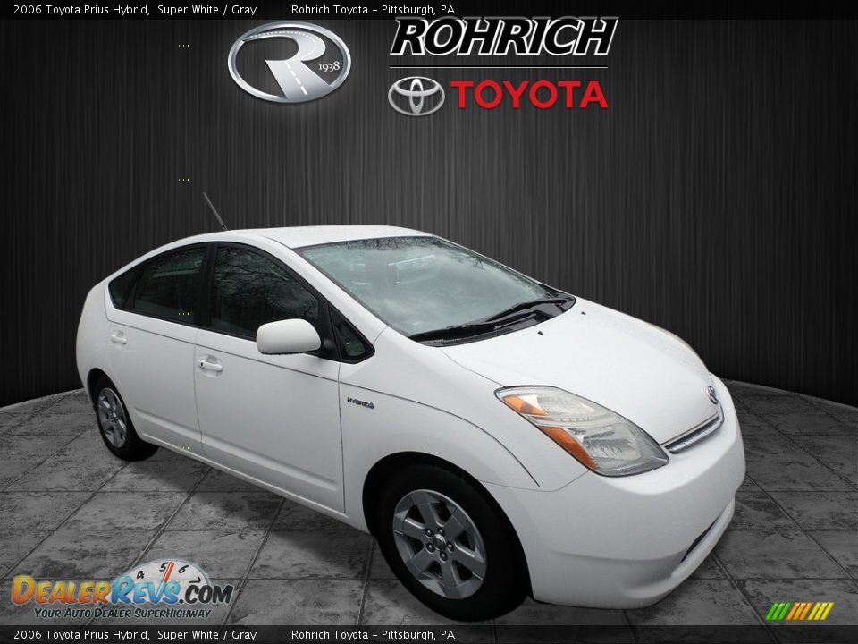 2006 Toyota Prius Hybrid Super White / Gray Photo #1