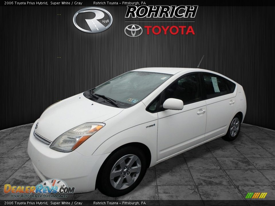 2006 Toyota Prius Hybrid Super White / Gray Photo #3