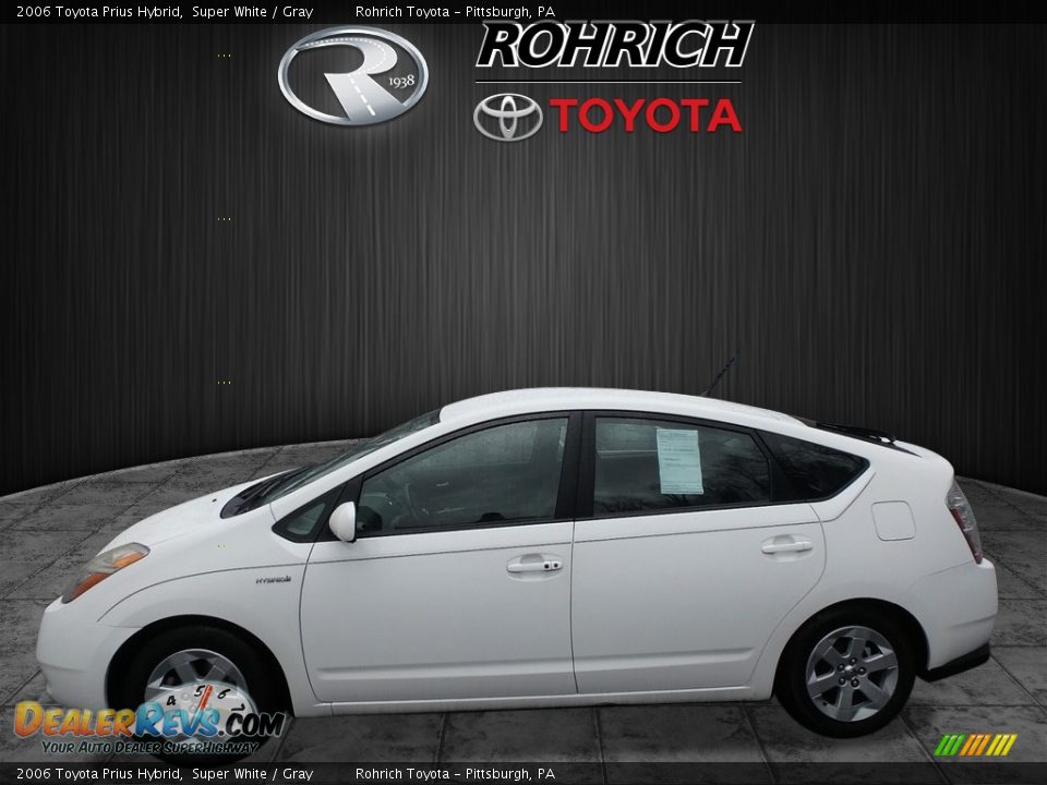 2006 Toyota Prius Hybrid Super White / Gray Photo #4