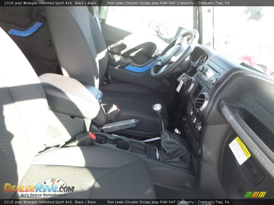 2018 Jeep Wrangler Unlimited Sport 4x4 Black / Black Photo #10