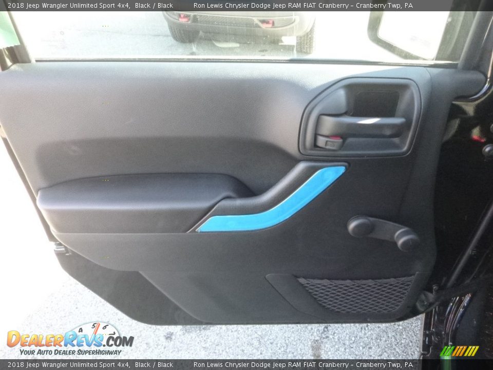2018 Jeep Wrangler Unlimited Sport 4x4 Black / Black Photo #14