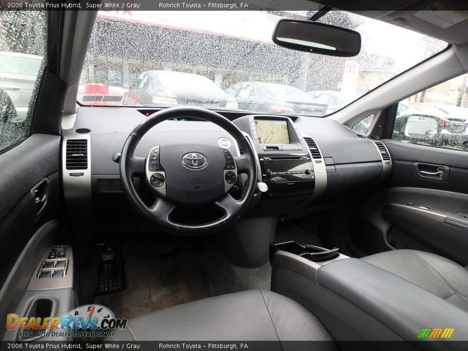 2006 Toyota Prius Hybrid Super White / Gray Photo #8