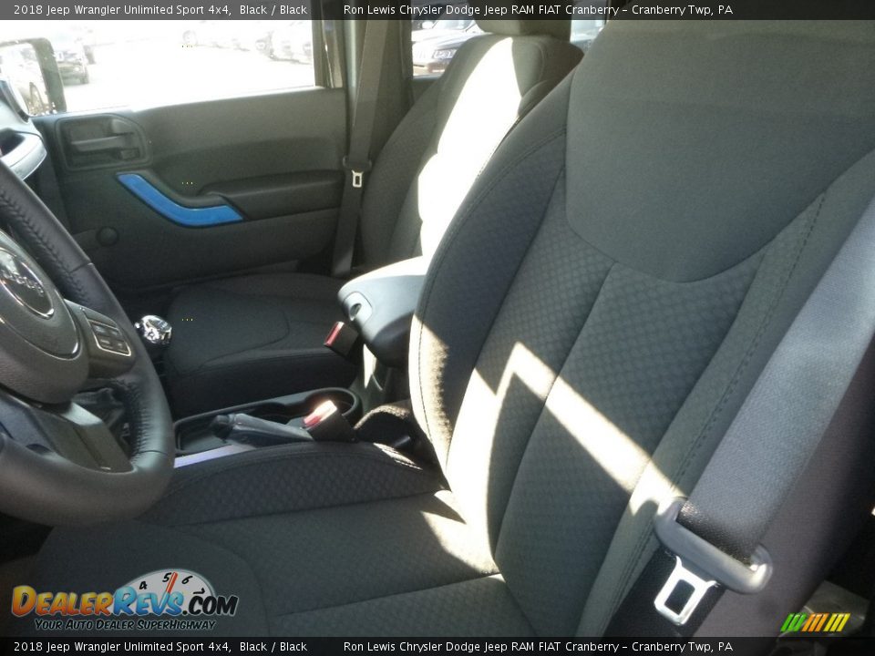 2018 Jeep Wrangler Unlimited Sport 4x4 Black / Black Photo #16
