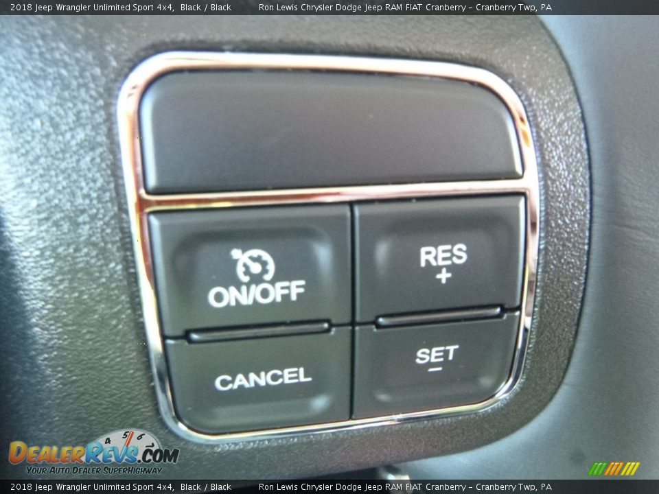 2018 Jeep Wrangler Unlimited Sport 4x4 Black / Black Photo #18