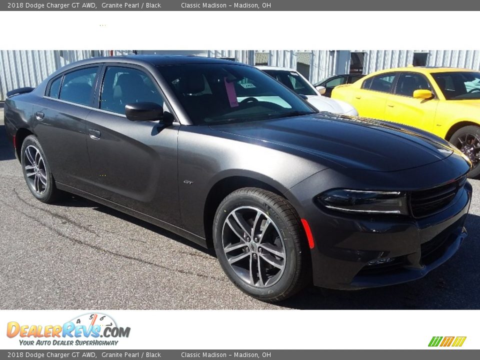 2018 Dodge Charger GT AWD Granite Pearl / Black Photo #3