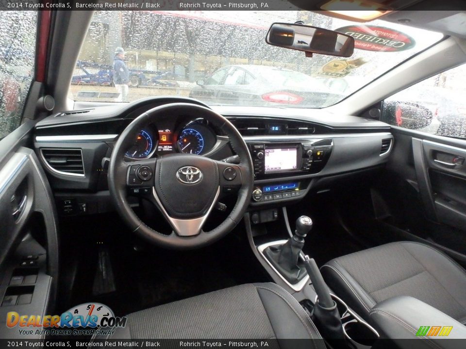 2014 Toyota Corolla S Barcelona Red Metallic / Black Photo #8