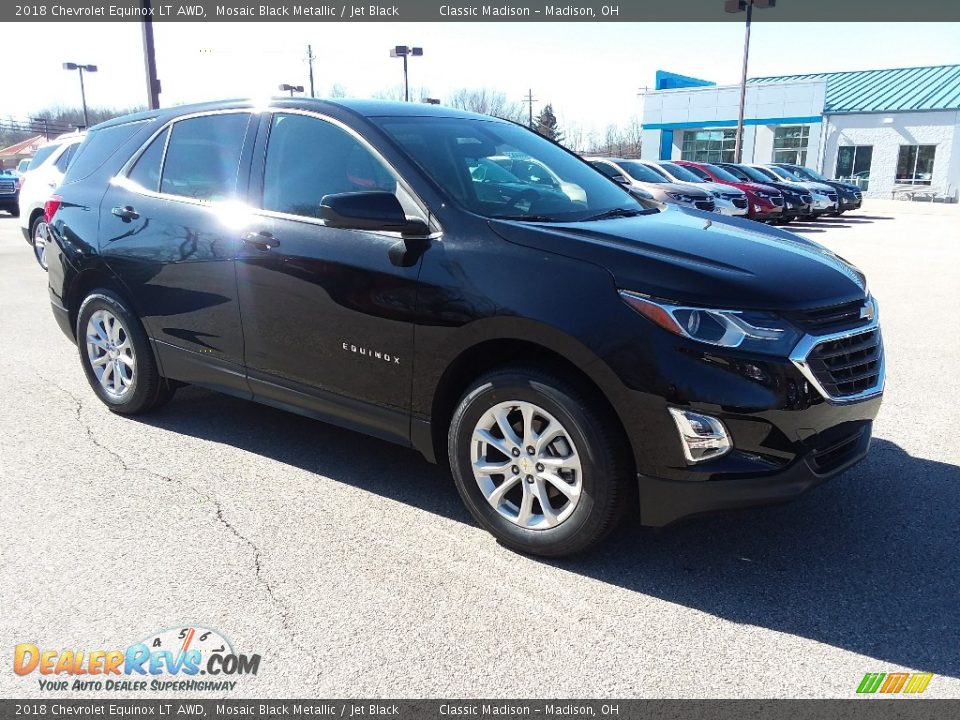 2018 Chevrolet Equinox LT AWD Mosaic Black Metallic / Jet Black Photo #3