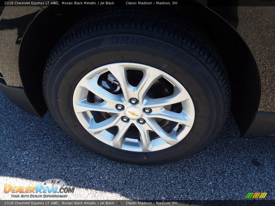 2018 Chevrolet Equinox LT AWD Mosaic Black Metallic / Jet Black Photo #7