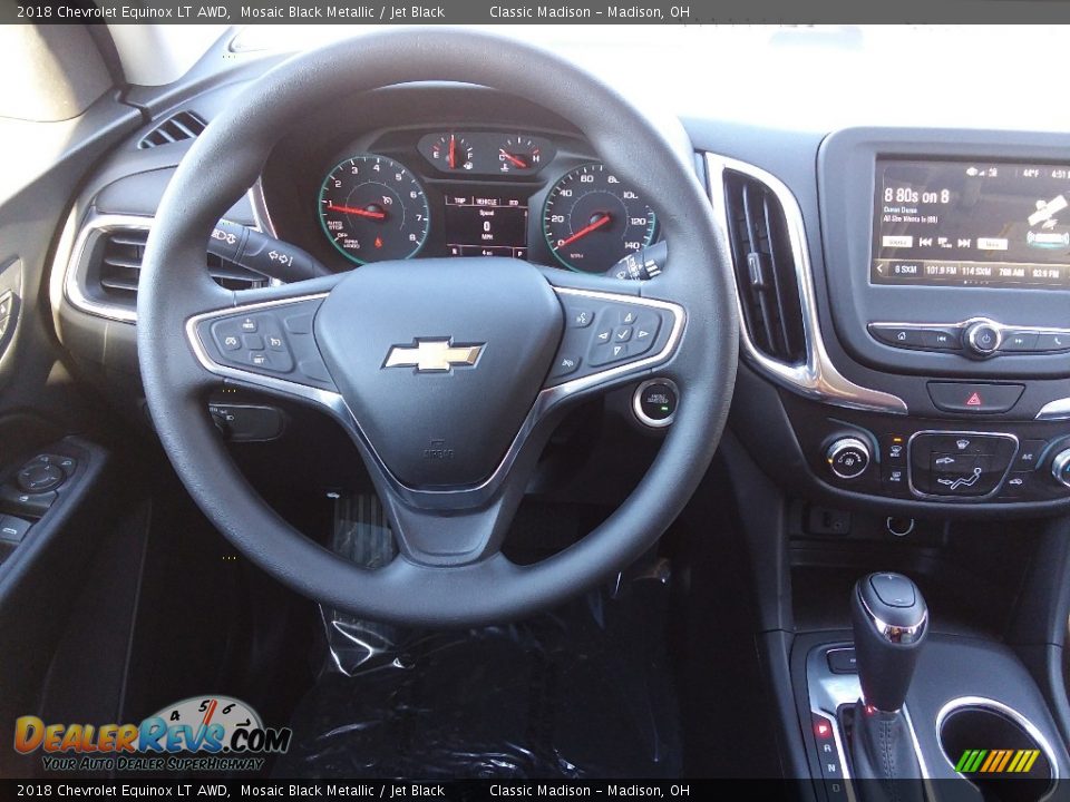 2018 Chevrolet Equinox LT AWD Mosaic Black Metallic / Jet Black Photo #10