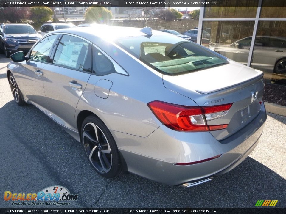 2018 Honda Accord Sport Sedan Lunar Silver Metallic / Black Photo #2