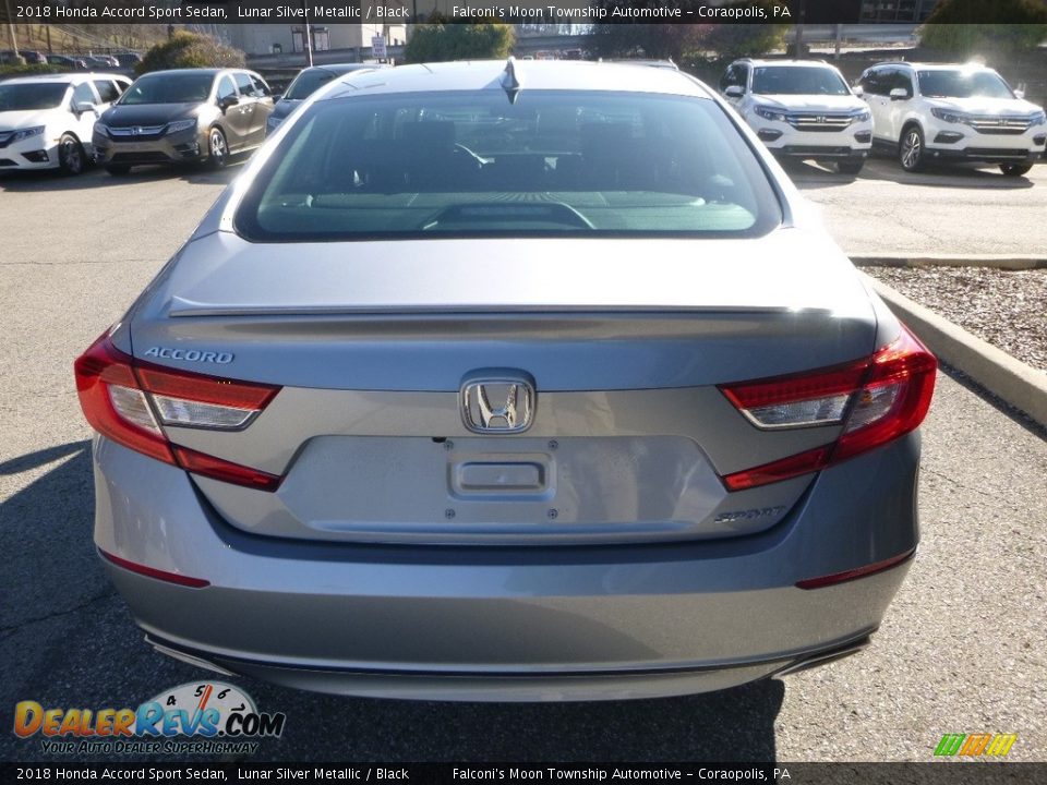 2018 Honda Accord Sport Sedan Lunar Silver Metallic / Black Photo #3