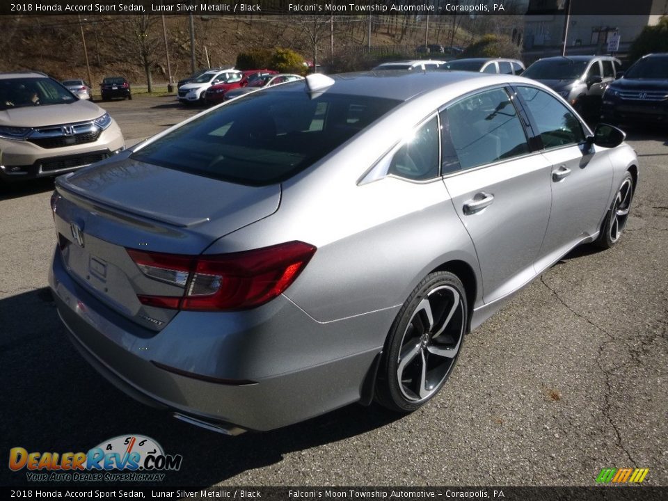 2018 Honda Accord Sport Sedan Lunar Silver Metallic / Black Photo #4