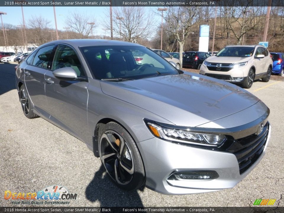 2018 Honda Accord Sport Sedan Lunar Silver Metallic / Black Photo #5