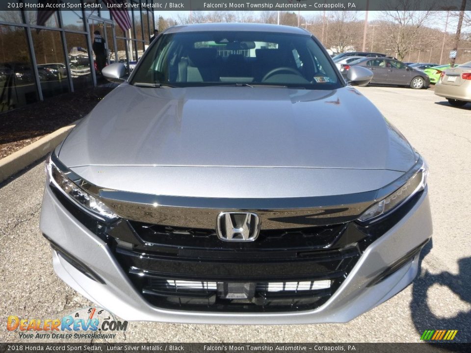 2018 Honda Accord Sport Sedan Lunar Silver Metallic / Black Photo #6