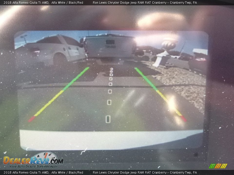 2018 Alfa Romeo Giulia Ti AWD Alfa White / Black/Red Photo #25